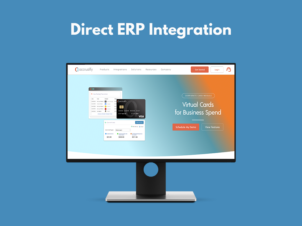 screenshot of Accrualify Spend Management Platform